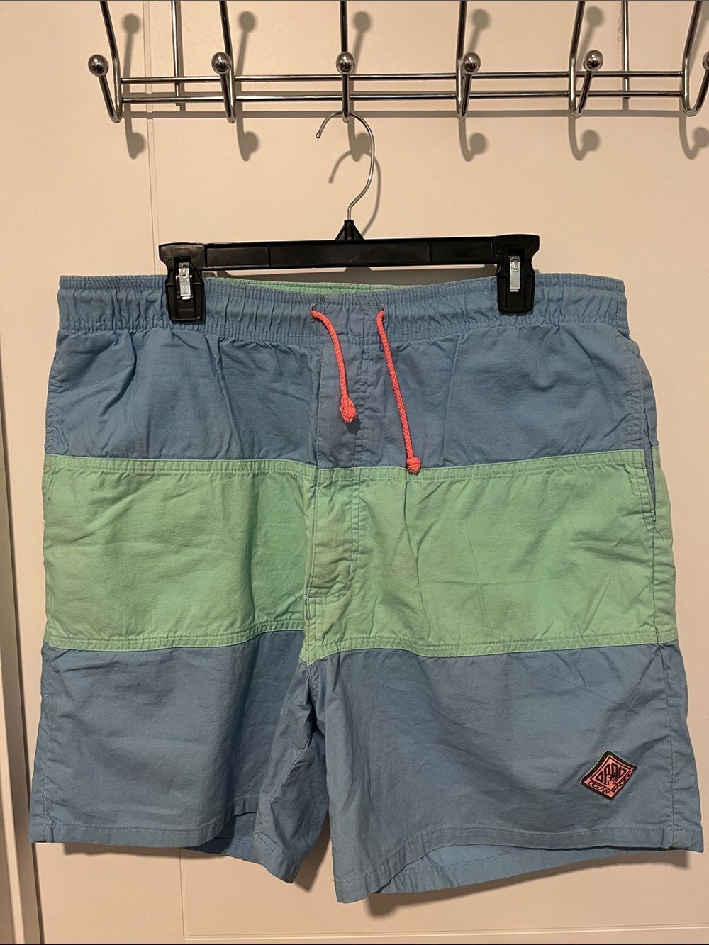 Vintage OP Colorblock Shorts Beach Resort Vacation Cruise Pool Boat Travel